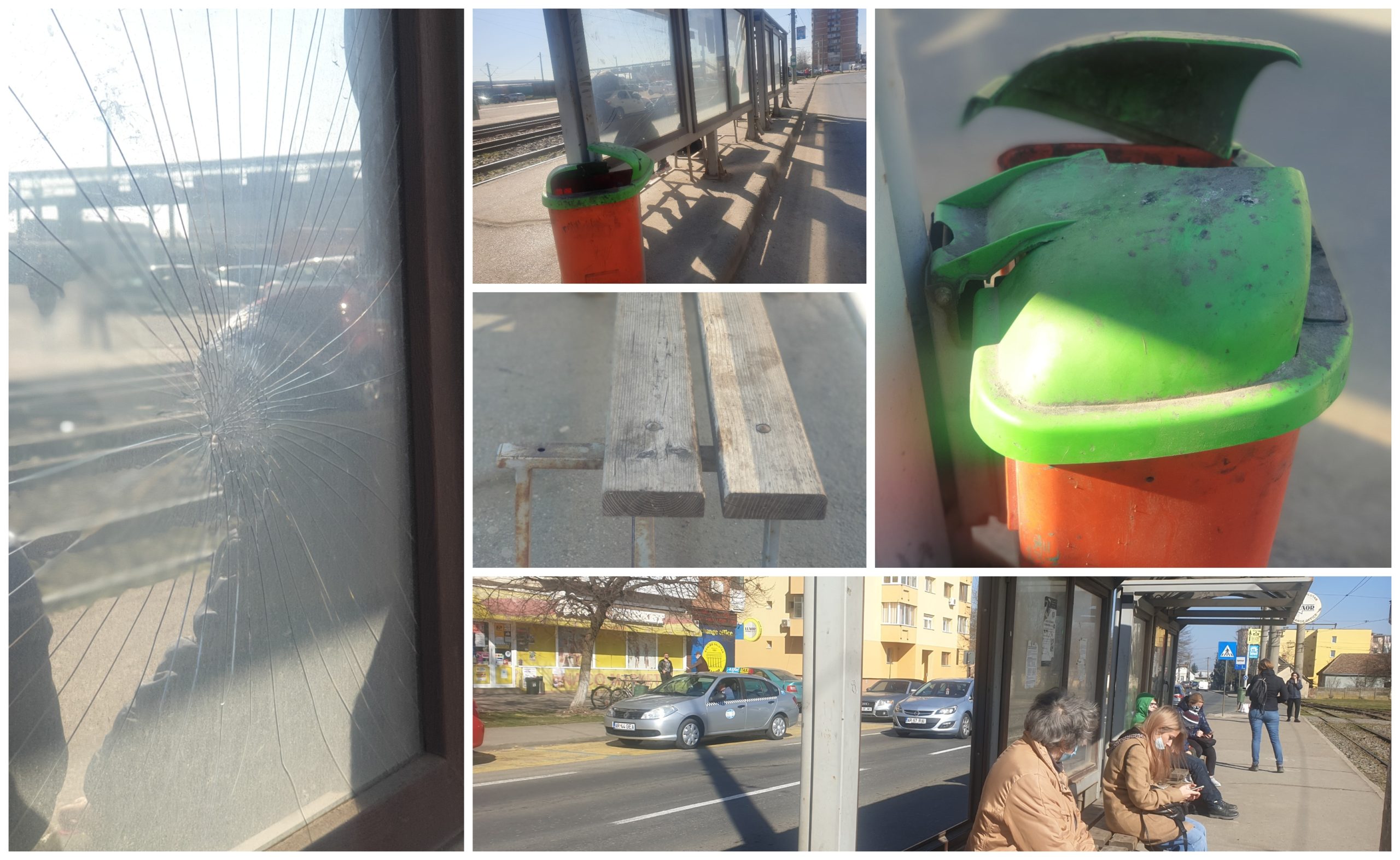 Pickering Thermal punch Vandalism urban în stația de tramvai - ARADON