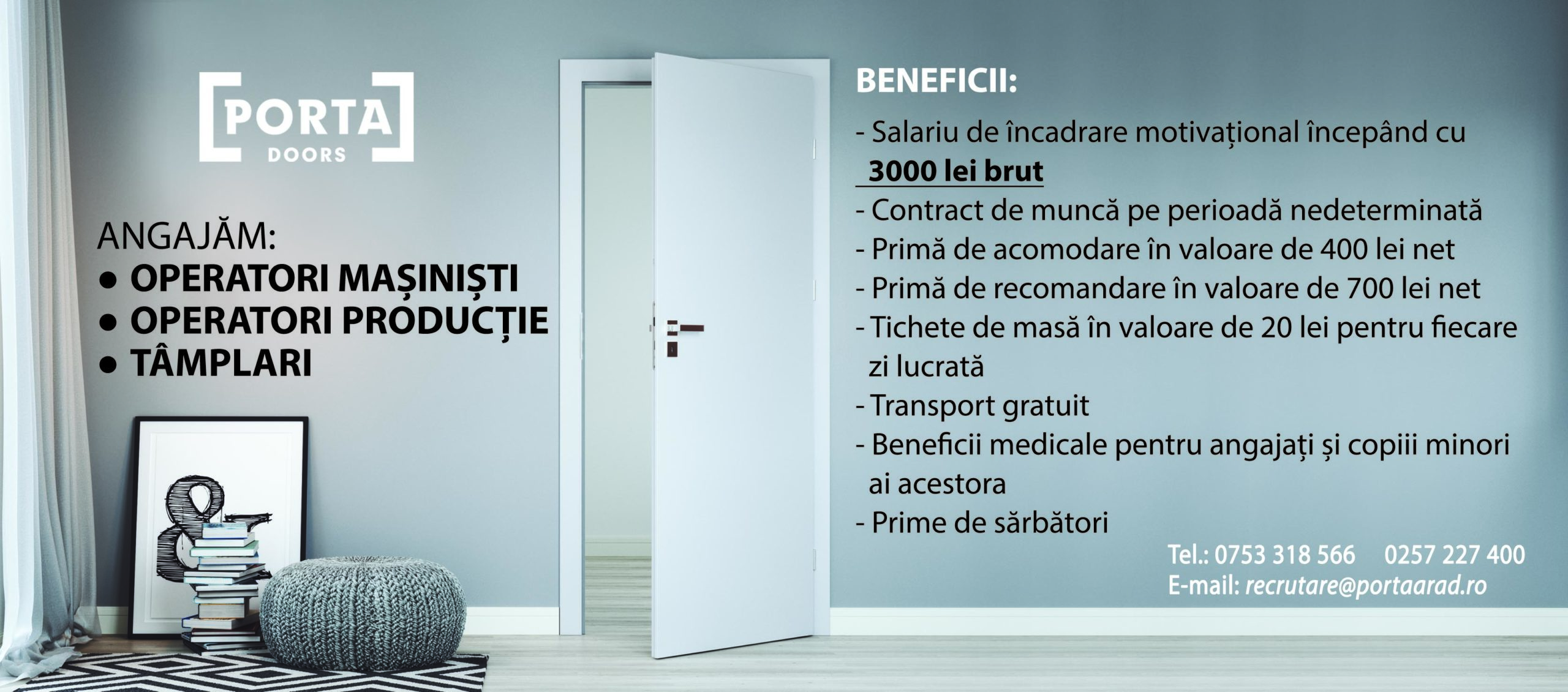 Porta doors angajeaza 