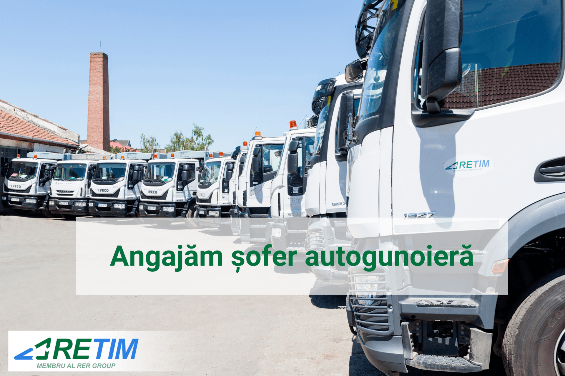Compania RETIM angajează: