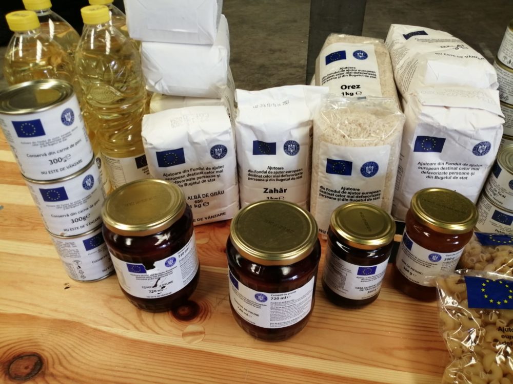 Alimente europene pentru arădenii cu handicap grav