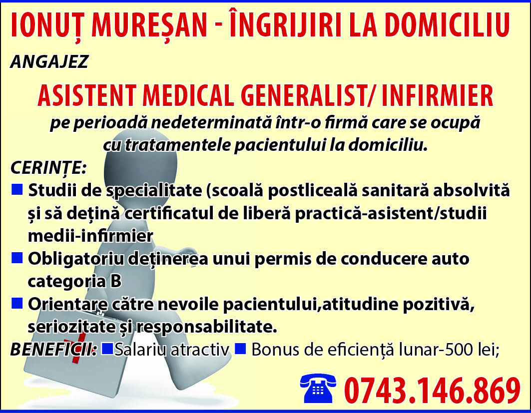 Ionuț Mureșan - Îngrijiri la domiciliu
