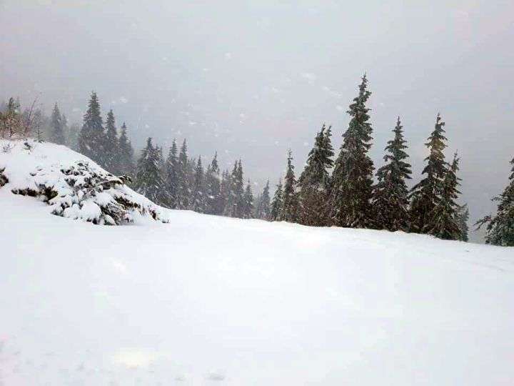 Informare meteo de vânt și zăpadă spulberată, în zonele înalte
