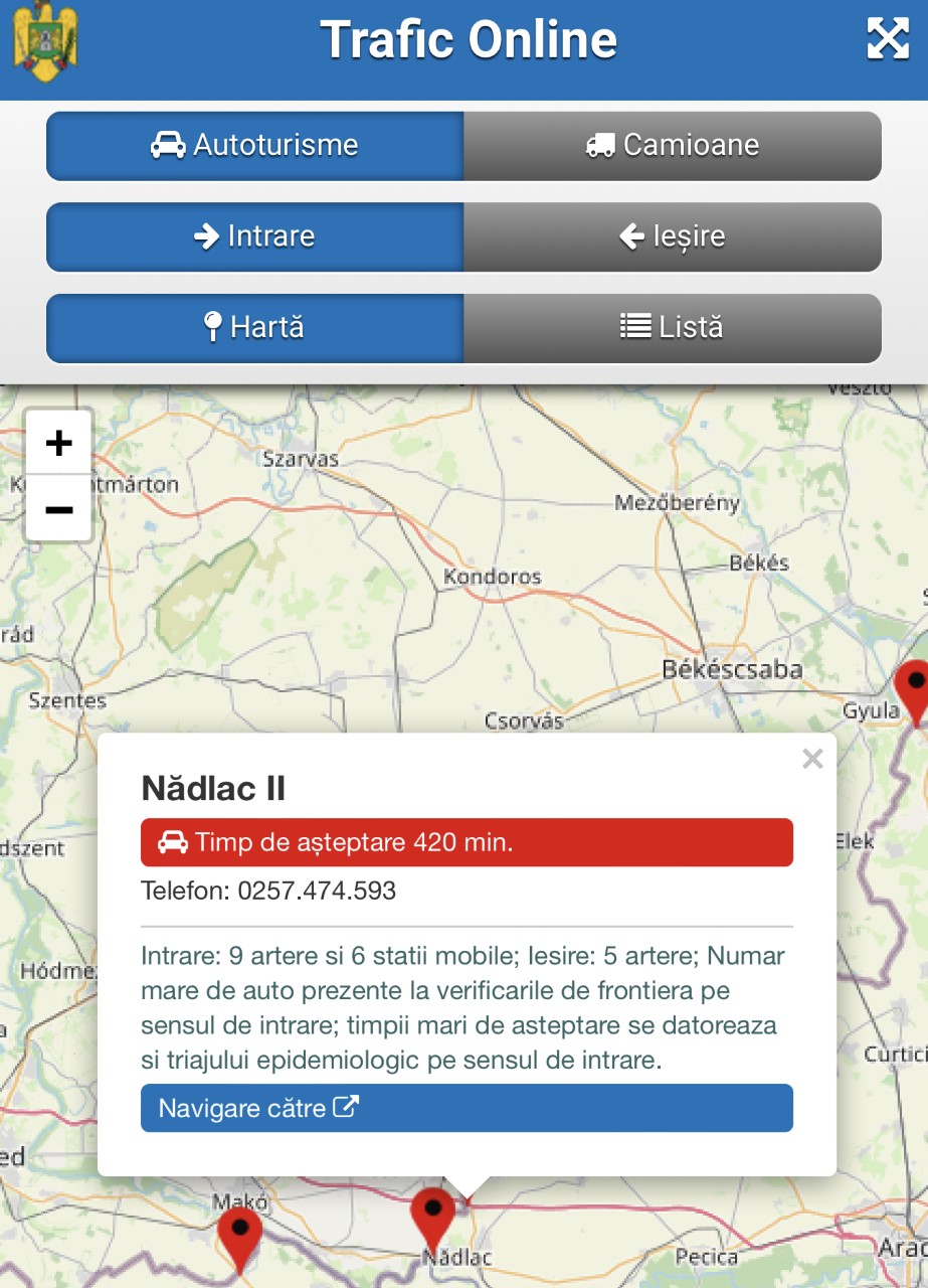 Cozi infernale la frontieră! Se așteaptă câte șapte ore la frontierele Nădlac I și II
