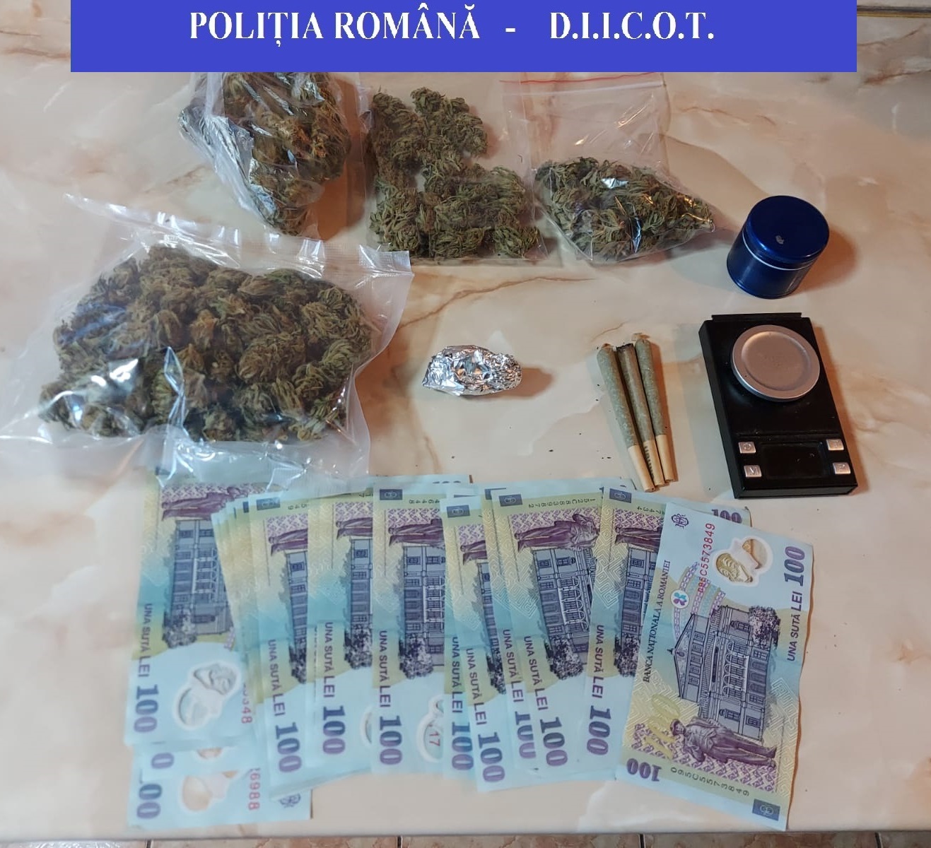 FOTO | Cannabis si echipamente confiscate, Oradea 04.02.2022