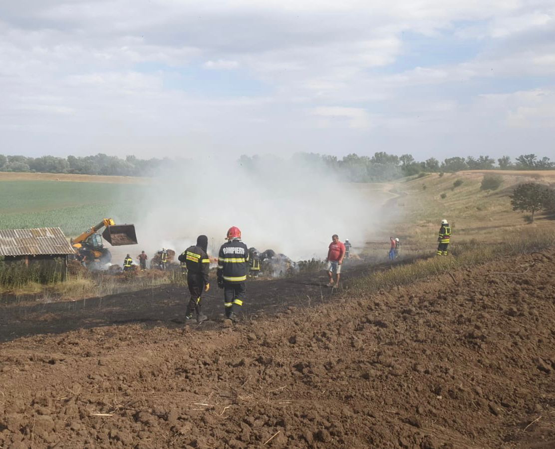 UPDATE. Incendii de vegetație la Aluniș și mănăstirea Gai