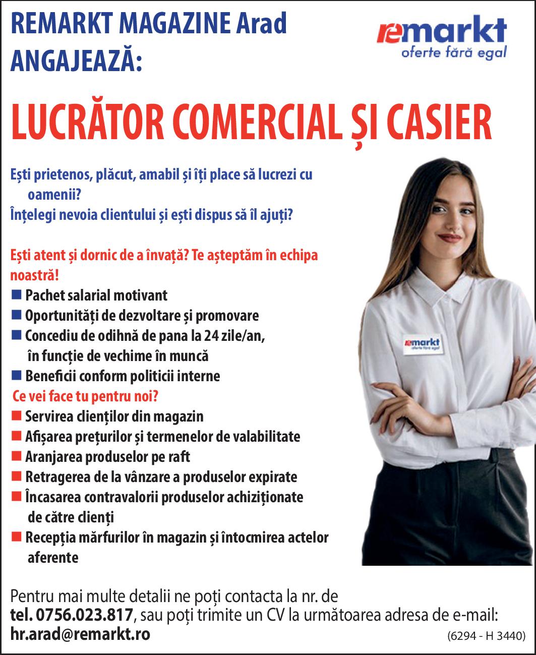REMARKT MAGAZINE Arad  ANGAJEAZĂ: