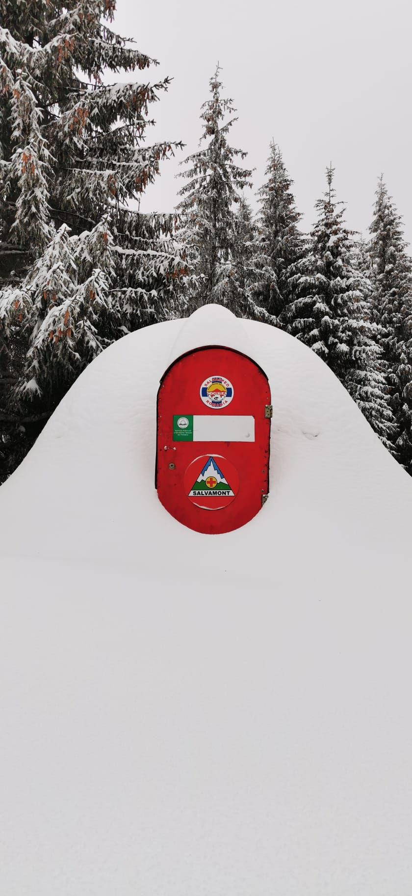 FOTO | Strat de zăpadă de 70 – 90 de cm în Munții Bihor