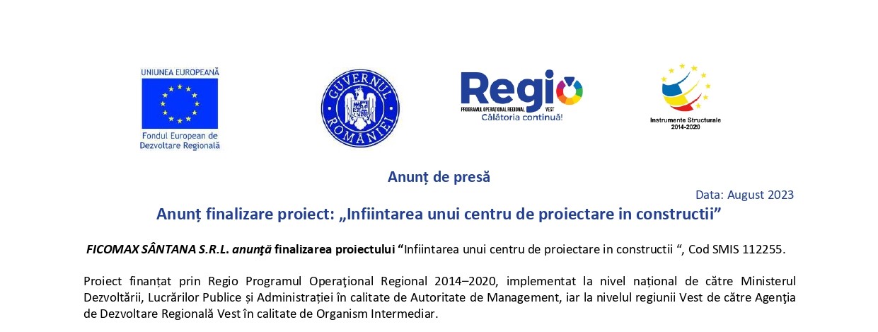 Anunț de presă