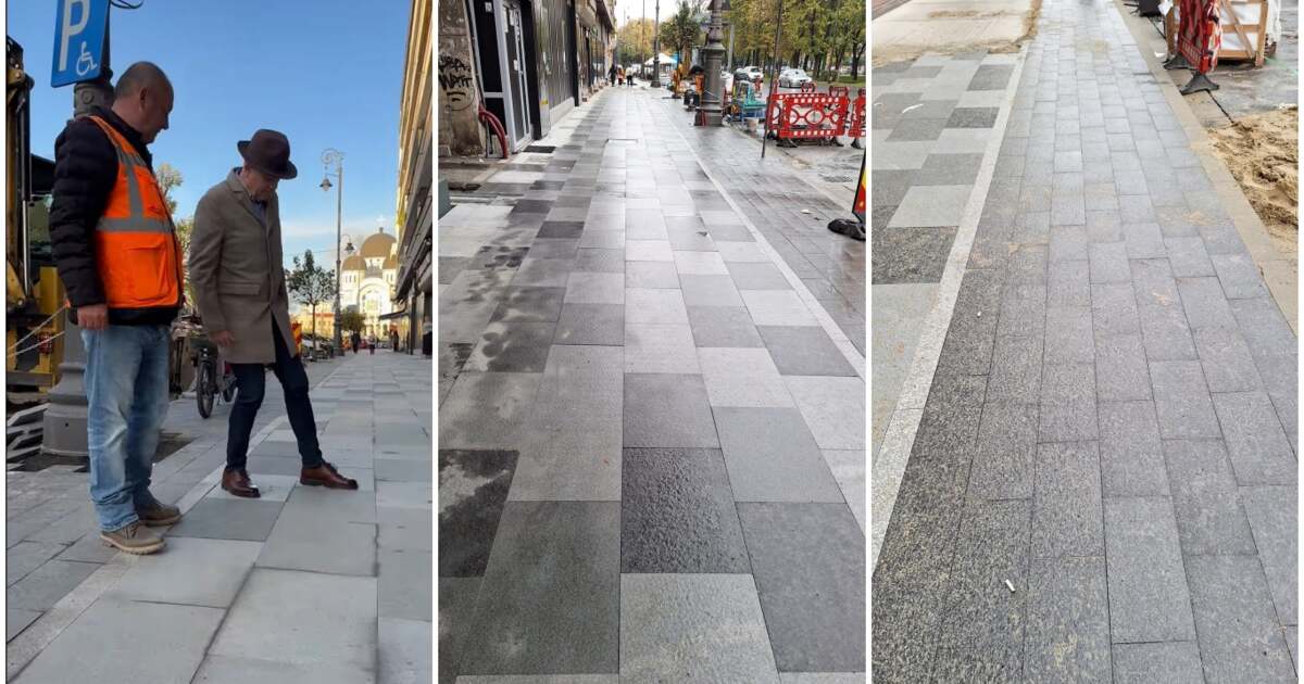 „Soluţie schimbată” pentru noul pavaj de granit de pe Revoluţiei