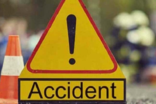 Accident rutier între biciclist și motociclist