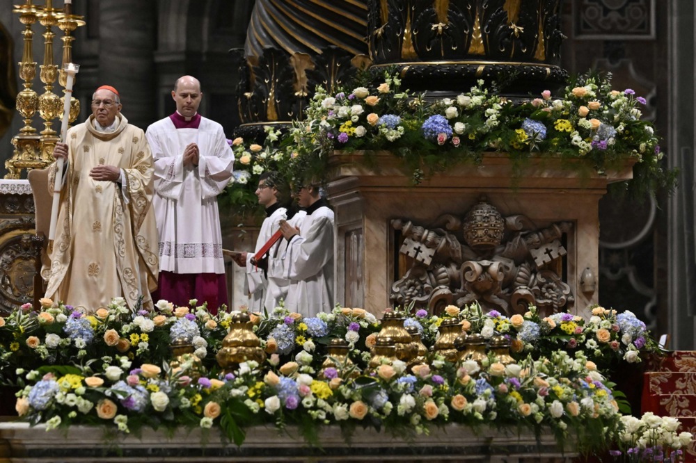 Easter Vigil mass in Saint Peter's Basilica at the Vatican City
