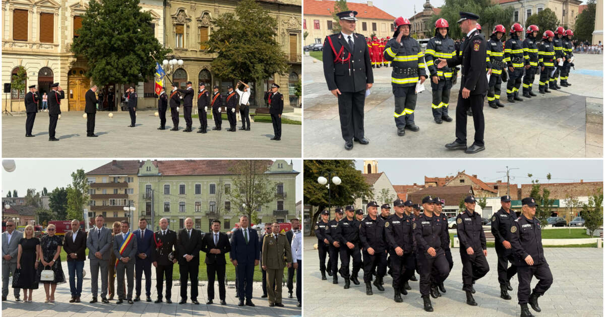 GALERIE FOTO| Defilare și avansări în grad de Ziua Pompierilor, la ISU ...